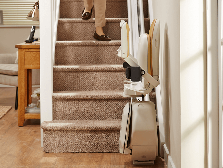 Acorn Stair lift hinged rail option