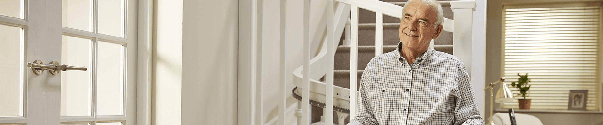 Man using an Acorn Stairlift